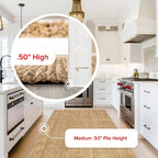 Nuloom Ashli Solid Farmhouse Jute Area Rug