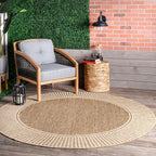 Nuloom Leah Classic Bordered Indoor/Outdoor Area Rug