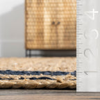Nuloom Rikki Coastal Braided Jute Area Rug