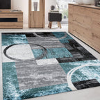 World Rug Gallery Abstract Polypropylene Machine-Made Circle Area Rug