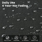 OVIOS 9 Pieces Outdoor Wicker Swivel Chair Set With Fire Table