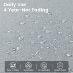 OVIOS 9 Pieces Outdoor Wicker Swivel Chair Set With Fire Table