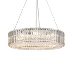 OYIPRO 6/8/12-Light Modern Round Crystal Chandelier Drum Shape Pendant Light for Kitchen Island