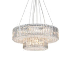 OYIPRO 6/8/12-Light Modern Round Crystal Chandelier Drum Shape Pendant Light for Kitchen Island
