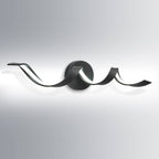 Modern Spiral Design LED Bathroom Vanity Light Dimmable Wall Light