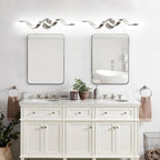 Modern Spiral Design LED Bathroom Vanity Light Dimmable Wall Light