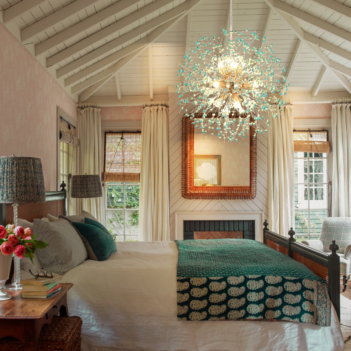 OYIPRO Modern Firework Sputnik Chandelier Crystal Pendant Lighting