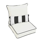 Oakley Sunbrella Solid Indoor/ Outdoor Corded Pillow and Chair Cushion Set