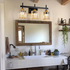 3/4/5-Light Modern Dimmable Crystal Bathroom Vanity Lights Fixtures Over Mirror