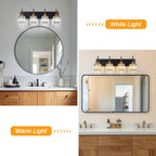 Ora Modern Dimmable Crystal Bathroom Light Fixtures Over Mirror Glam Vanity Lights