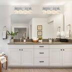 Ora Modern Dimmable Crystal Bathroom Light Fixtures Over Mirror Glam Vanity Lights