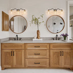 Ora Modern Dimmable Black Gold Bathroom Vanity Lights