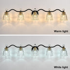 Ora Modern Dimmable Black Gold Bathroom Vanity Lights