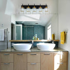 Modern Dimmable Crystal Bathroom Vanity Light Wall Sconces with Crystal Shades