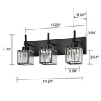 Ora Modern Dimmable Crystal Bathroom Light Fixtures Over Mirror Glam Vanity Lights