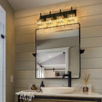 Ora Modern Dimmable Crystal Bathroom Light Fixtures Over Mirror Glam Vanity Lights