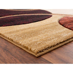 Orelsi Collection Abstract Geometric Circles Area Rug