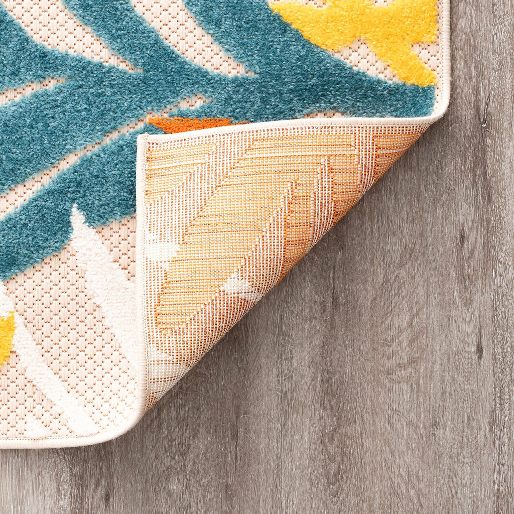 Origin Coastal Floral Indoor/Outdoor Area Rug.