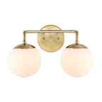 Globe Metal/Frosted Glass Modern LED Vanity, by JONATHAN Y