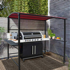Outdoor 5 ft. x 8 ft. Steel Frame Grill Gazebo Canopy Barbecue Shelter