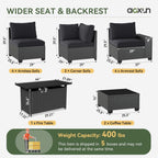 Outdoor Patio Furniture Sets with 4in Thicken Cushion