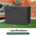 Outdoor Patio Storage Resin Lockable Deck Box
