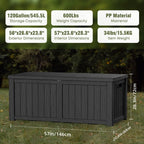 Outdoor Patio Storage Resin Lockable Deck Box
