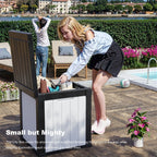 Outdoor Patio Storage Resin Lockable Deck Box