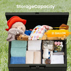 Outdoor Patio Storage Resin Lockable Deck Box