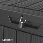 Outdoor Patio Storage Resin Lockable Deck Box