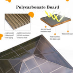 Hardtop Gazebo for Backyard – Permanent Pergola with Netting, Curtains & Double Roof, All-Weather Outdoor Shelter