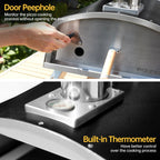 Outdoor Wood Fired Pizza Oven Portable Pizza Oven with Pizze Peel, Carry Bag - 16 inch