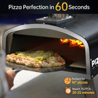 Outdoor Wood Fired Pizza Oven Portable Pizza Oven with Pizze Peel, Carry Bag - 16 inch