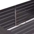 Outsunny Raised Garden Bed, 71 x 36 x 23 Galvanized Steel Planters for Outdoor Plants with Reinforced Rods
