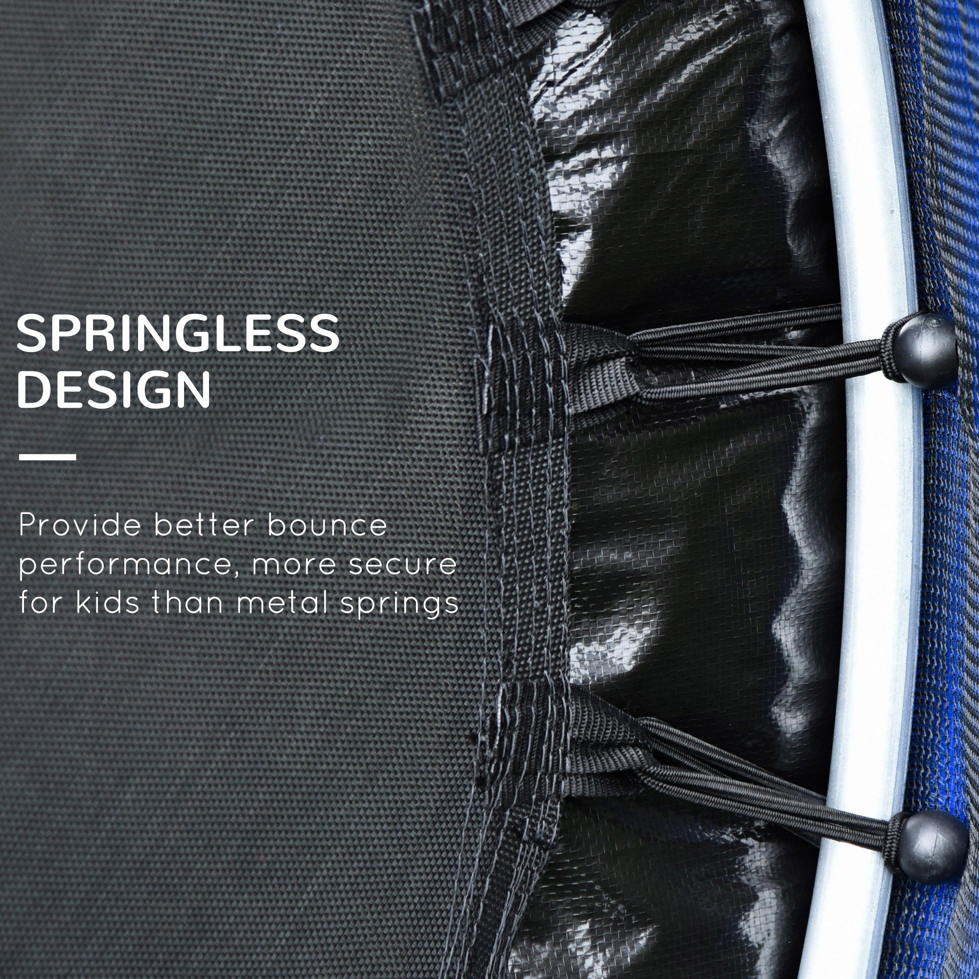 Outsunny 5' Diameter Kids Trampoline with Net for Indoors & Outdoors, Ages 3 to 6