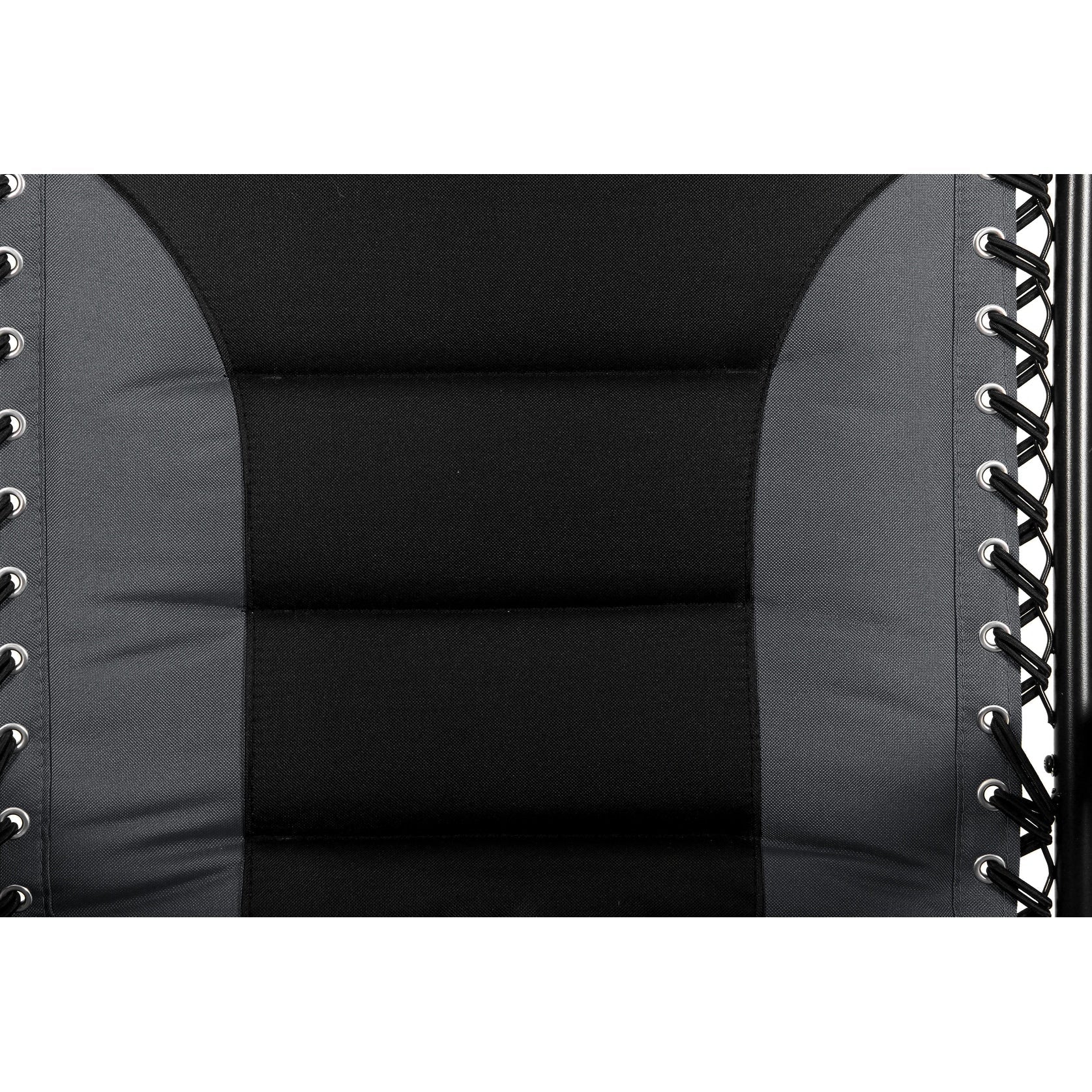 Oversize XL Padded Zero Gravity Lounge Chair Wider Armrest Adjustable Recliner with Cup Holder - N/A