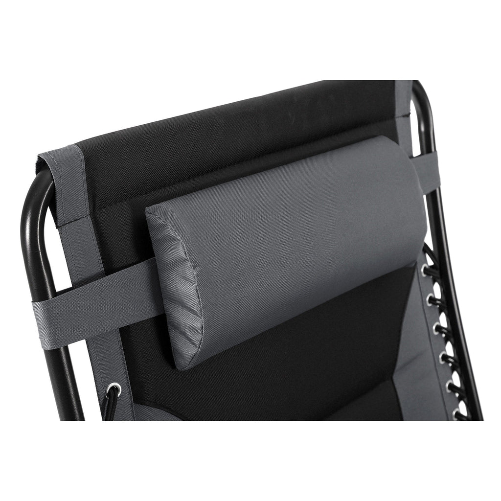 Oversize XL Padded Zero Gravity Lounge Chair Wider Armrest Adjustable Recliner with Cup Holder - N/A