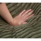 Oversized Chaise Lounge Fluffy Corduroy Sofa Bed Adjustable