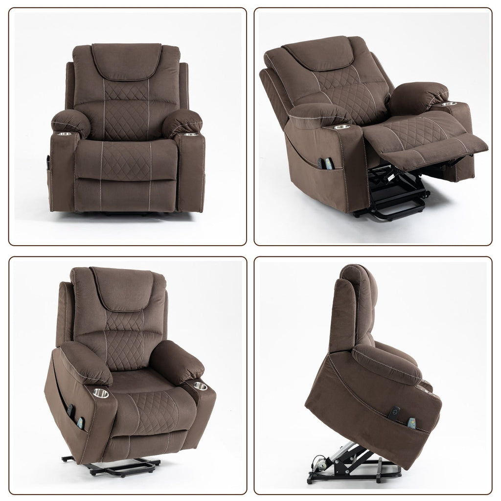 Oversized Electric Recliner Chair Elderly Power Lift Chair, 400 lbs.