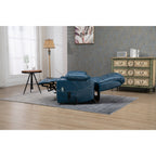 Oversized PU Leather Power Lift Recliner with Massage, Lumbar Heating, Cup Holder, 180° Flat Lay