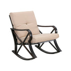 PATIO FESTIVAL 3-Piece Outdoor Rocker Conversation Set w/ Cushions