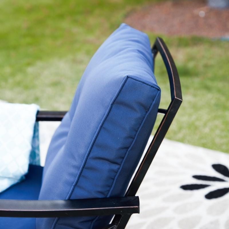 PATIO FESTIVAL 3-Piece Outdoor Rocker Conversation Set w/ Cushions