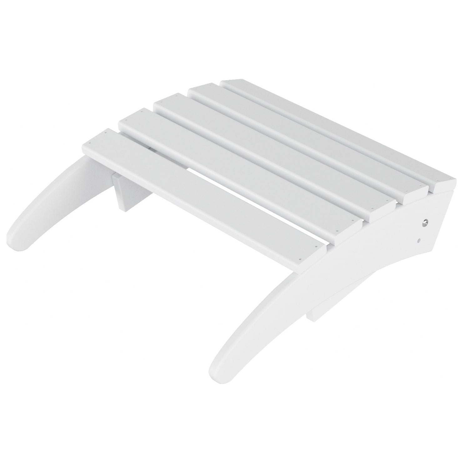 Polytrends Laguna Hdpe All Weather Outdoor Patio Foldable Adirondack Chair With Ottoman (2-Piece Set)