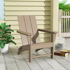 Polytrends Shoreside Modern Eco-Friendly All Weather Commercial-Residential Folding Adirondack Chair
