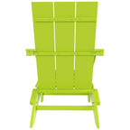 Polytrends Shoreside Modern Eco-Friendly All Weather Commercial-Residential Folding Adirondack Chair