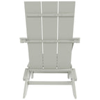 Polytrends Shoreside Modern Eco-Friendly All Weather Commercial-Residential Folding Adirondack Chair