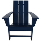 Polytrends Shoreside Modern Eco-Friendly All Weather Commercial-Residential Folding Adirondack Chair