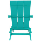 Polytrends Shoreside Modern Eco-Friendly All Weather Commercial-Residential Folding Adirondack Chair