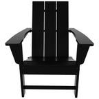 Polytrends Shoreside Modern Eco-Friendly All Weather Commercial-Residential Folding Adirondack Chair