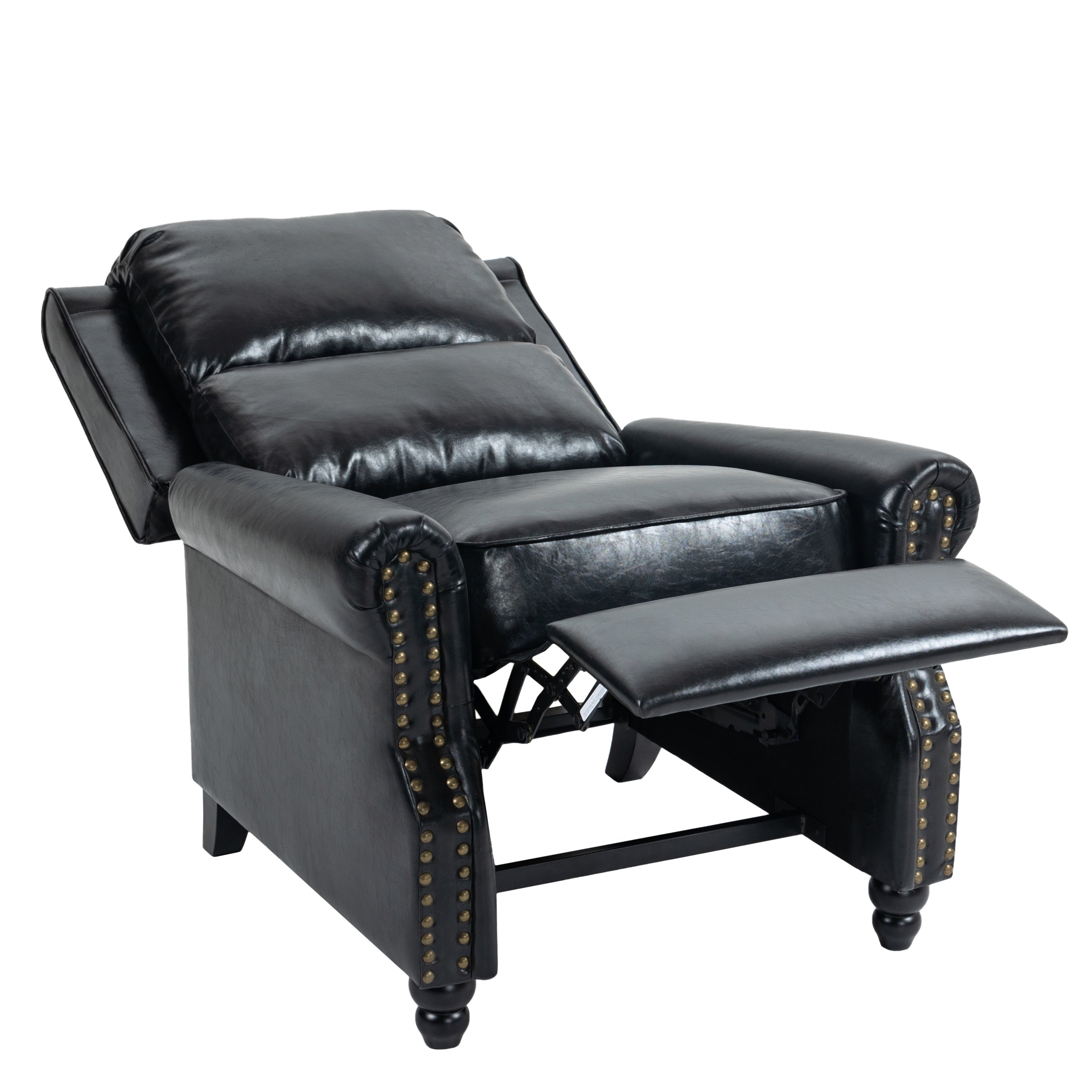 Manual Pushback Recliner Chairs with Nailhead Trim